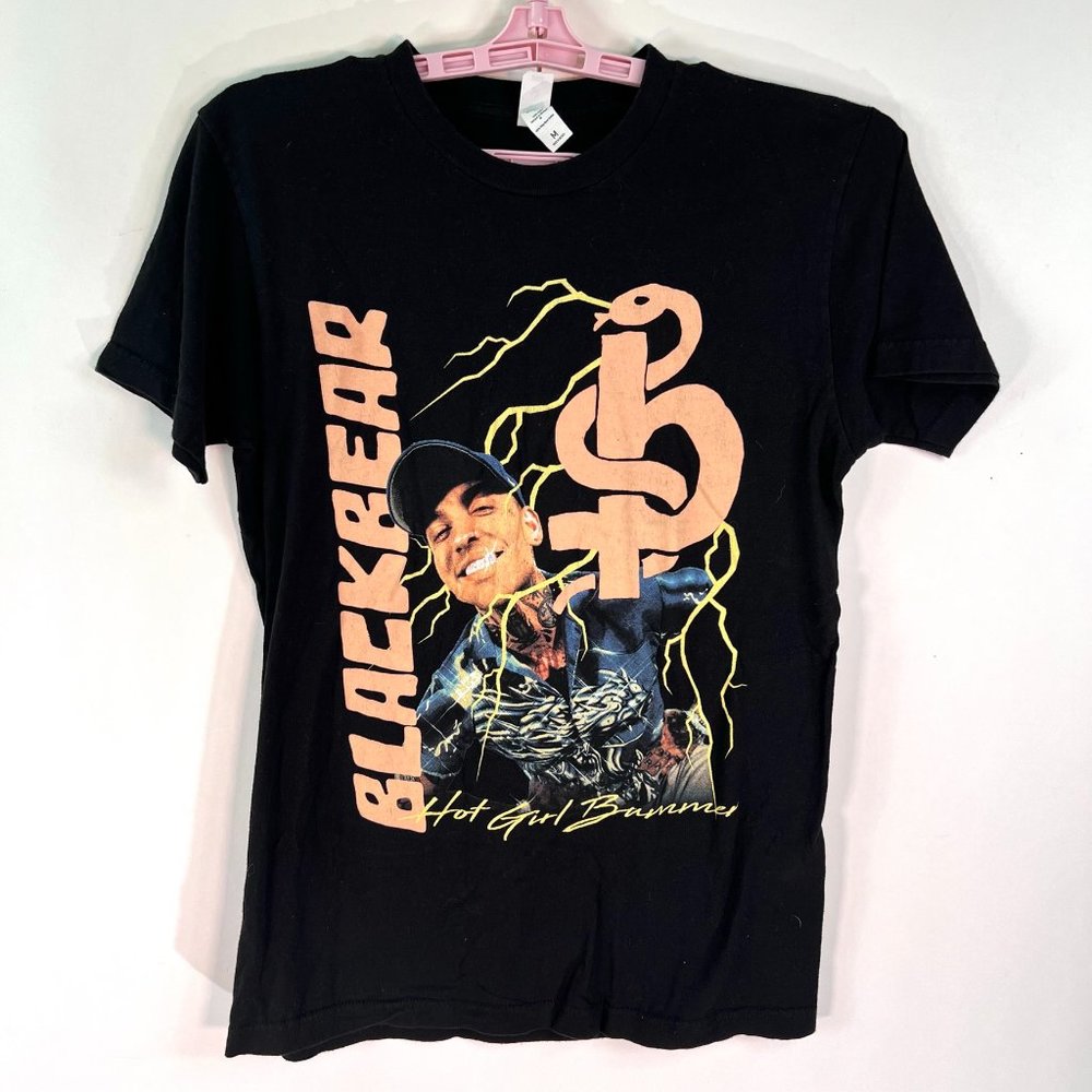 Black Bear T Shirt Adult Size M Black Hot Girl Bummer Graphic Tultex Tag